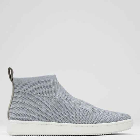 Eileen Fisher Melange Stretch Gray Light Stretch Sneaker Slip-On 7.5M NWT - Picture 1 of 2